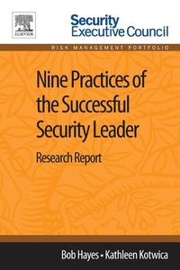 Enlarge image Cover: Nine Practices of the Successful Security Leader - Elsevier