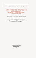 Cover: Notker der Deutsche - Schwabe Verlagsgruppe AG Schwabe Verlag