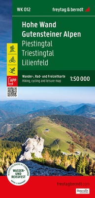 Abbildung von: Hohe Wand - Gutensteiner Alpen, Wander-, Rad- und Freizeitkarte 1:50.000, freytag & berndt, WK 012 - Freytag-Berndt und ARTARIA