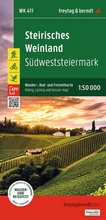 Cover: freytag & berndt Wanderkarte WK 411 Steirisches Weinland, S&uuml;dweststeiermark 1:50.000 - freytag & berndt