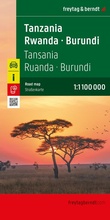 Cover: freytag & berndt Stra&szlig;enkarte Tansania - Ruanda - Burundi 1:1,1 Mio. - freytag & berndt