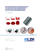 Cover: Untersuchungen der Parametereinfl&uuml;sse von Laserstrahltiefschwei&szlig;prozessen auf die Qualit&auml;t und Hei&szlig;rissneigung in Stahl-Kupfer-Mischverbindungen - TEWISS