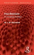 Cover: Free Elections - Routledge
