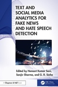 Cover: Text and Social Media Analytics for Fake News and Hate Speech Detection - Chapman and Hall
