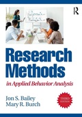Cover: Research Methods in Applied Behavior Analysis - Routledge