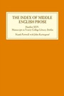 Cover: The Index of Middle English Prose: Handlist XXV - De Gruyter
