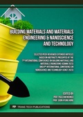 Cover: Building Materials and Materials Engineering & Nanoscience and Technology - Trans Tech Publications Ltd