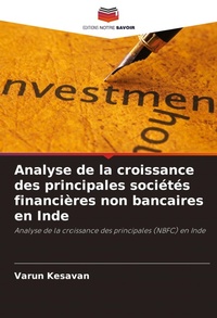 Abbildung von: Analyse de la croissance des principales societes financieres non bancaires en Inde - Editions Notre Savoir