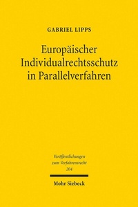 Abbildung von: Europäischer Individualrechtsschutz in Parallelverfahren - Mohr Siebeck