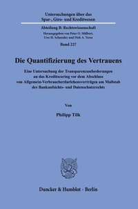 Abbildung von: Die Quantifizierung des Vertrauens. - Duncker & Humblot