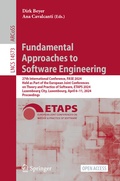 Cover: Fundamental Approaches to Software Engineering - Springer