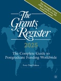 Cover: The Grants Register 2025 - Palgrave Macmillan
