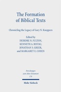 Cover: The Formation of Biblical Texts - Mohr Siebeck