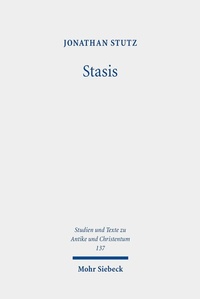 Abbildung von: Stasis - Mohr Siebeck