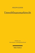Abbildung von: Umweltfinanzmarktrecht - Mohr Siebeck
