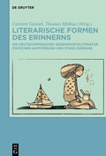 Cover: Literarische Formen des Erinnerns - De Gruyter