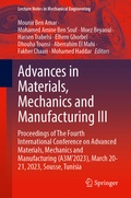 Cover: Advances in Materials, Mechanics and Manufacturing III - Springer