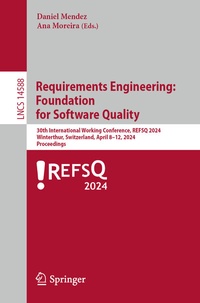 Enlarge image Cover: Requirements Engineering: Foundation for Software Quality - Springer