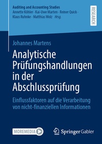 Abbildung von: Analytische Prüfungshandlungen in der Abschlussprüfung - Springer Gabler