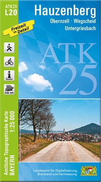 Abbildung von: ATK25-L20 Hauzenberg (Amtliche Topographische Karte 1:25000) - Landesamt für Digitalisierung, Breitband und Vermessung, Bayern