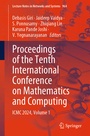 Cover: Proceedings of the Tenth International Conference on Mathematics and Computing - Springer