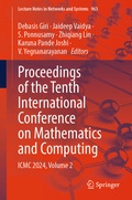 Cover: Proceedings of the Tenth International Conference on Mathematics and Computing - Springer