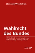Cover: Wahlrecht des Bundes - Manz