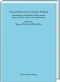 Cover: Current Research in Semitic Studies - Harrassowitz Verlag