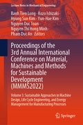 Cover: Proceedings of the 3rd Annual International Conference on Material, Machines and Methods for Sustainable Development (MMMS2022) - Springer