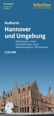 Abbildung von: Radkarte Hannover und Umgebung (RK-NDS13) - Esterbauer
