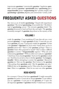 Cover: Frequently Asked Questions, Volume 1 - Treyf Books