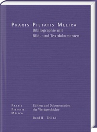 Abbildung von: Johann Crüger: PRAXIS PIETATIS MELICA. Edition und Dokumentation der Werkgeschichte - Harrassowitz Verlag