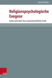 Abbildung von: Religionspsychologische Exegese - Vandenhoeck & Ruprecht