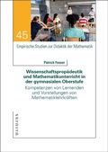 Cover: Wissenschaftsprop&auml;deutik und Mathematikunterricht in der gymnasialen Oberstufe - Waxmann