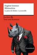 Cover: Rhinoc&eacute;ros. La pi&egrave;ce de th&eacute;&acirc;tre &middot; La nouvelle - Reclam