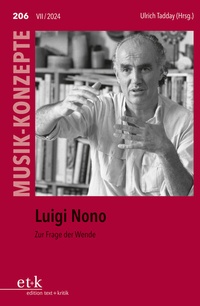 Abbildung von: Luigi Nono - edition text + kritik