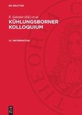 Cover: Information - De Gruyter