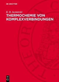 Abbildung von: Thermochemie von Komplexverbindungen - De Gruyter