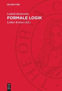 Enlarge image Cover: Formale Logik - De Gruyter