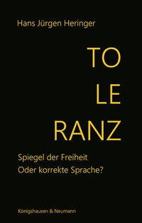 Abbildung von: Toleranz - Königshausen & Neumann