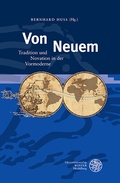 Cover: Von Neuem - Universit&auml;tsverlag Winter