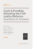 Abbildung von: Costs and Funding following the Civil Justice Reforms: Questions and Answers - Sweet & Maxwell