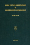 Cover: Human Factors Considerations of Undergrounds in Insurgencies - Conflict Research Group
