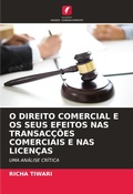 Cover: O Direito Comercial E OS Seus Efeitos NAS Transaccoes Comerciais E NAS Licencas - Edicoes Nosso Conhecimento