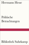 Cover: Politische Betrachtungen - Suhrkamp