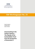 Cover: Greenwashing in the Fashion Industry - The Flipside of the Sustainability Trend from the Perspective of Generation Z - BoD - Books on Demand