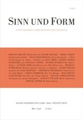 Cover: SINN UND FORM 2/2024 - SINN und FORM