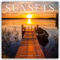 Abbildung von: Sunsets - Sonnenuntergänge 2025 - 16-Monatskalender - Avonside Publishing Ltd