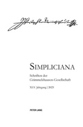 Cover: Simpliciana XLV (2023) - Peter Lang Verlag