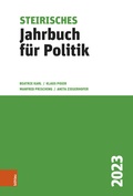 Cover: Steirisches Jahrbuch f&uuml;r Politik 2023 - B&ouml;hlau